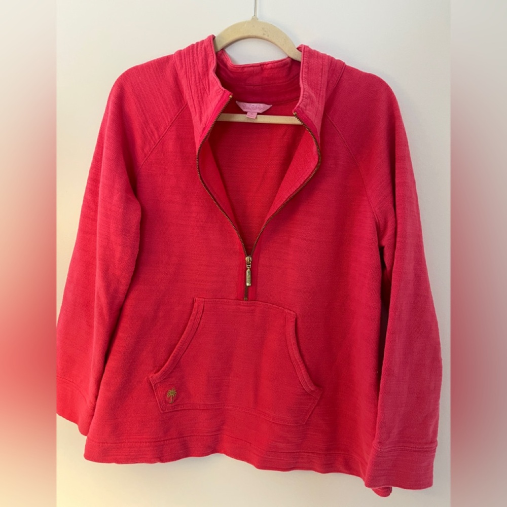 Lilly Pulitzer Ashlee zip pullover Size Medium